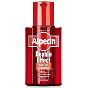 Alpecin Double Effect 1x 200ml | Anti roos en natuurlijke haargroei shampoo | Energizer voor sterk haar | Haarverzorging voor mannen | Made in Germany