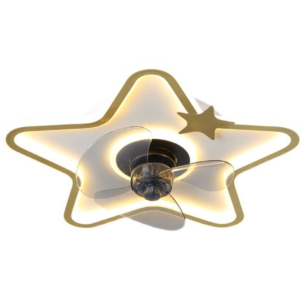 Ventilateur de plafond encastré moderne avec plafonnier LED variable