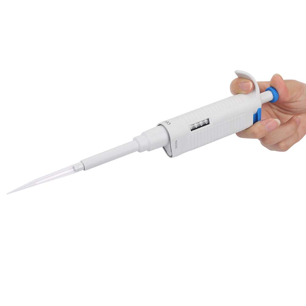 Pipeta manual automática de alta precisión de precisión Conjunto completo Pipeta ajustable Micropipeta de 100 a 1000 ul para muestreo y dispensación