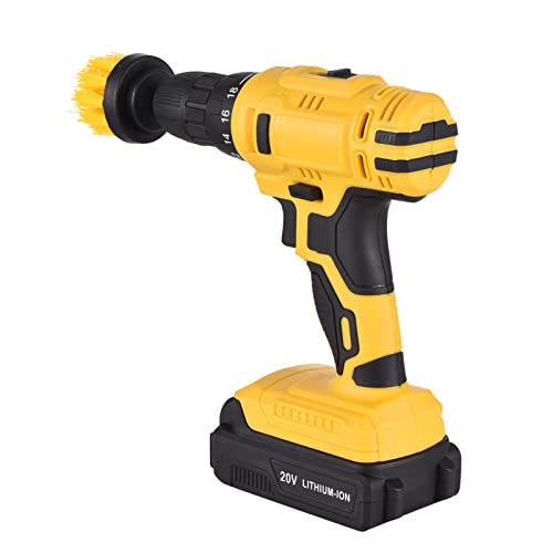 20 V tragbare Akku-Bohrmaschine 3/8-Zoll-Futter Handbohrmaschine Schraubendreher mit 2 Batterien Schnellladegerät 42… – Bild 7