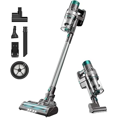 Ultenic U11 Pro Cordless Vacuum Cleaner, 25KPa Stick Vacuum 4 in 1, LED Display Cordless Vacuum, 2200mAh Detachable Battery, 2.5H Quick Charge and 50Mins Runtime for Hard Floor Carpet Car Pet Hair Cover