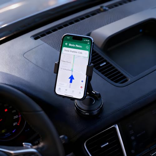 XUDEJUN Upgraded Vacuum Magnetic Car Phone Holder 360° Reinforced 96LBS Ultra Suction Cup Phone Mount for MagSafe Cell Phone Holders for Your Car/Mirror Mount for iPhone & Android by XUDEJUN - Used condition - Image 5