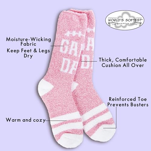 Image of World's Softest Cozy Collection Crew Socks - Smooth Multi Colors Cozy Socks - Knit Top Holiday Spirit Fashion Socks