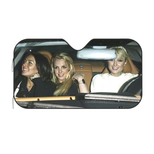 Funny Windshield Sun Shade for Car Sunshade for Car Windshield Covers Blocks UV Rays Automotive Interior Sun Protection 51 x 27.5 in