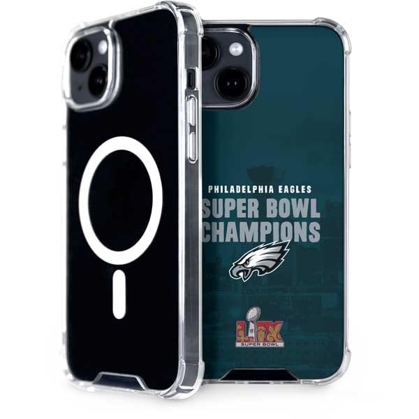 Skinit Phone Case Compatible with MagSafe iPhone 13 - Officially Licensed NFL Philadelphia Eagles Super Bowl LIX Champions Design