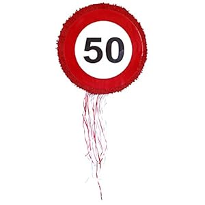 Das Kostümland Pinata – verjaardag decoratie – verkeersbord 50