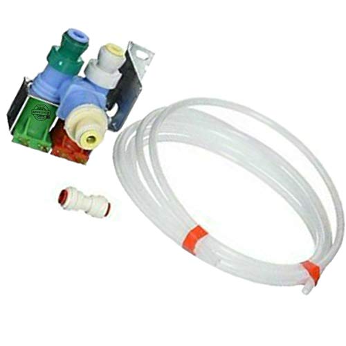 Valve d'arrivée d'eau W10408179 de rechange pour Kenmore KitchenAid 2 bobines