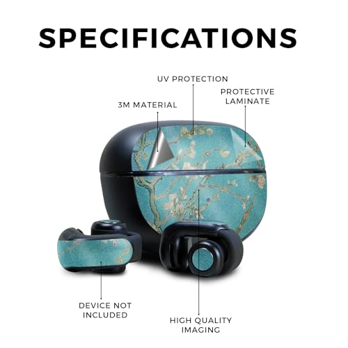 Image of Glossy Glitter Skin Compatible with Bose Ultra Open Earbuds - Almond Blossom - Premium 3M Vinyl Protective Wrap Decal Cover - Easy to Apply | Crafted in The USA by MightySkins