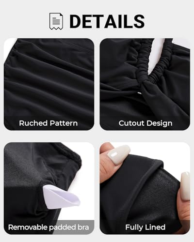 Women's One Piece Swimsuit - Sexy Cutout Bathing Suit Tummy Control Criss Cross Swimwear 20253