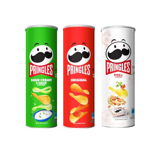 Kellogg's Pringles Potato Chips Combo, 316 grams | Combo of Origi...