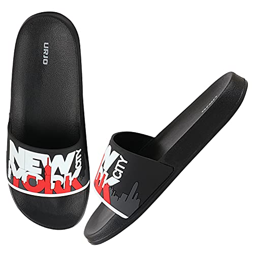 Image of URJO Kids's Sliders /Slippers Lightweight Super Flexible Arch Support Durable Anti Skid & Stylish Dailywear Sliders /Slippers for Boy's & Girl's
