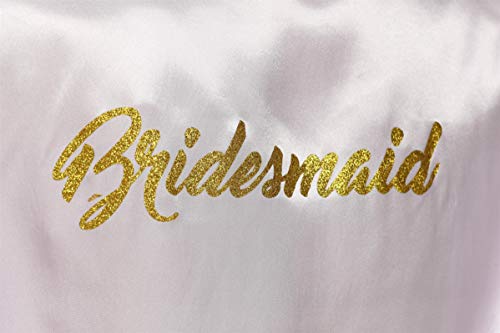 Image of Giova Women Bridal Robe for Bride and Bridesmaid Getting Ready Wedding Party Bathrobe