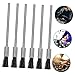 Healifty 10pcs Industrial Round Wire Brush with Long Handle for Drill Steel Bristles for Rust Removal Polishing Cleaning Replaceable Heads for Heavy Duty Use in Welding Vehicle Household