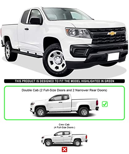 Estribos laterales APS para Chevy Colorado 2015-22 miniatura 2