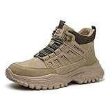 LJCCHM Sicherheitsschuhe – Bequeme Sicherheitsschuhe Mit Stahlkappe – rutschfeste...