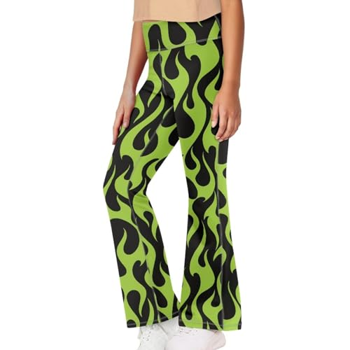 Flare Pants for Girls Size 5-14 High Waisted Yoga Pants Stretch Bell Bottom3