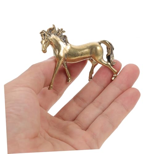 Figura de Caballo de Latón Feng Shui Decoración Hogar miniatura 4