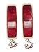 A-Team Performance - Tail Light and Brake Lens Set - Compatible with 69-75 D-Series Truck 70-78 International Scout II