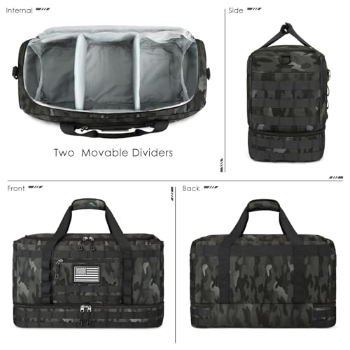 Image of Gym Bag for Men Women, Carry on Luggage 22x14x9 Airline Approved Duffle Bag