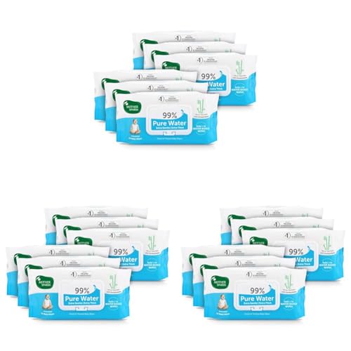 Image of Mother Sparsh 99% Pure Water (Unscented) Baby Wipes I Natural Plant Made Cloth - Super Thick I 72 pcs /Pack - Pack of 18 (Super Saver Pack)