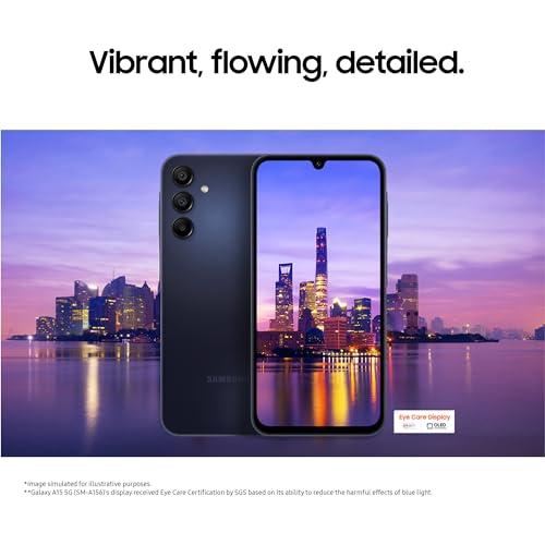 Samsung Galaxy A15 5G Factory Unlocked Android Smartphone, Fast Charging, 128GB, Blue, 3 Year Manufacturer Extended Warranty (UK Version) Samsung Galaxy A15 5G Factory Unlocked Android Smartphone, Fast Charging, 128GB, Blue, 3 Year Manufacturer Extended Warranty (UK Version)