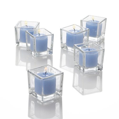 Richland® Votive Candles Light Blue Unscented 10 Hour Burn Set of 144