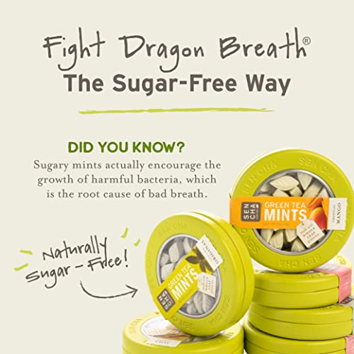 Sencha Naturals Green Tea Mints, Cherry Blossom, 1.2-Ounce Canister (Cherry Blossom, 1.2)