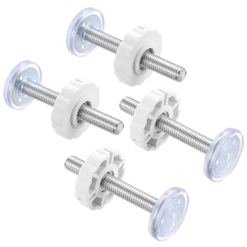 4 Sets Filetées de Broche Tiges Pression, M10 Tiges Filetées Tige Filetée pour Barrière Bébé, Protecteur Mural de Sécurité, pour Barriere de Securite...