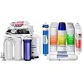 iSpring RCC7P-AK 6-Stage Reverse Osmosis System Under Sink with Alkaline Water Filter and Pump, pH+, 75 GPD, TDS Reduction, RO Drinking Water Filtration System & F19K75 2-Year Replacement Supply Set