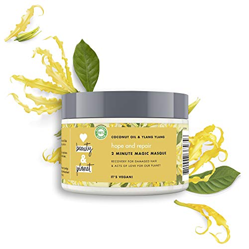 Love Beauty and planet Masque cheveux oasis pour cheveux abîm{s, huile de coco et ylang ylang - Le pot de 300 mL