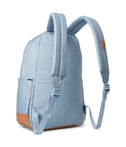 Image of Herschel Supply Co. Unisex, Herschel Heritage Backpack, Ashley Blue Crosshatch /Natural, One Size