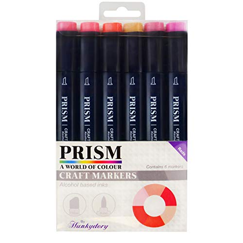 Hunkydory Prism Craft Markers- Reds