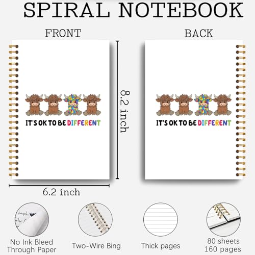 Carnet à spirales TSA cahier notes 14x21cm journal couverture rigide maman - 2
