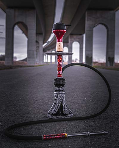 Shisha Kopf Moon Bowl Phunnel | Premium Qualität | Tabakkopf | Wasserpfeifen Kopf | Hookah Bowl (Red Gold) – Bild 4