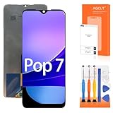 AGCUT for Tecno Pop 7 Screen Replacement for Tecno Pop 7 LCD Display BF6 Touch Screen Digitizer Assembly Repair Parts 6.6