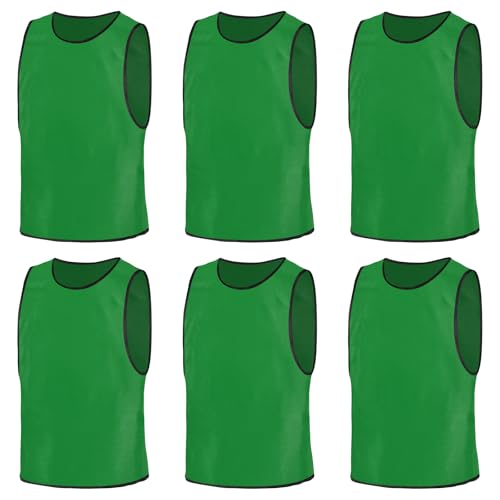BSBUY Chasubles d’Entraînement Sport Adulte/Enfant, Gilet d'entraînement de Football, Maille Scrimmage Training Training Gilets, Maillots Gilet de Train,...
