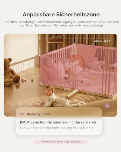 Momcozy BM04 babyphone mit 2 Kamera, 5 Zoll Smart WLAN Baby Monitor – Ansicht 5