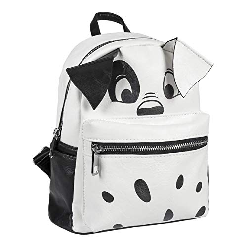 Cerdá Mochila Casual Moda Disney 101 Dalmatas  Blanco  25 cm