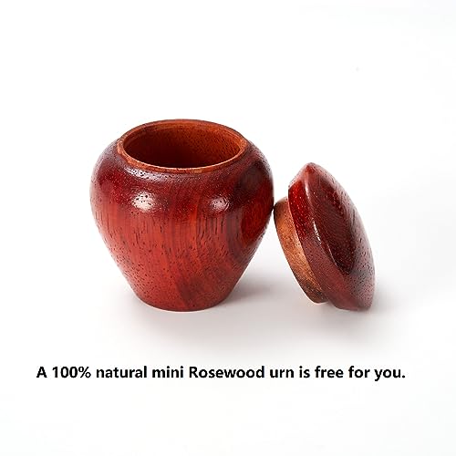Image of Wooden Urns for Human Ashes Adult, 10x6x6Inch Hand Craved 100% Natural Solid Wood Urn, Cremation Urns for Adult Ashes Men /Dad /Mom /Female