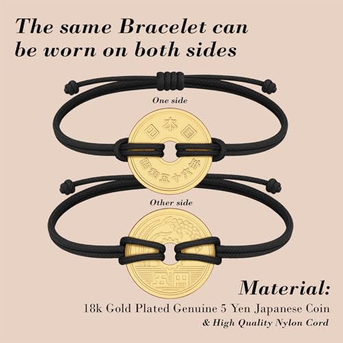 Image of HOBBY OF KINGS Good Luck Coin Bracelet | 18k Gold Plated Wristband | Handmade Jewelry for Collectors and History Lovers