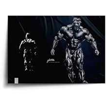 Jay Cutler Autographed Quad Stomp Poster 24x18 with Personalized Inscription | 4x Mr. Olympia Signed Bodybuilding Memorabilia
