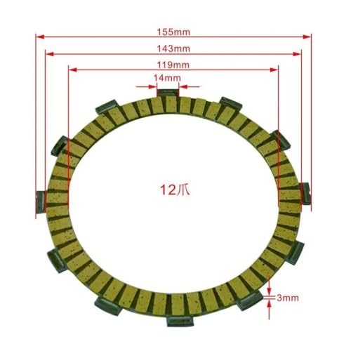 Discos de embrague YZ250 y XSR700 de alta resistencia térmica 2