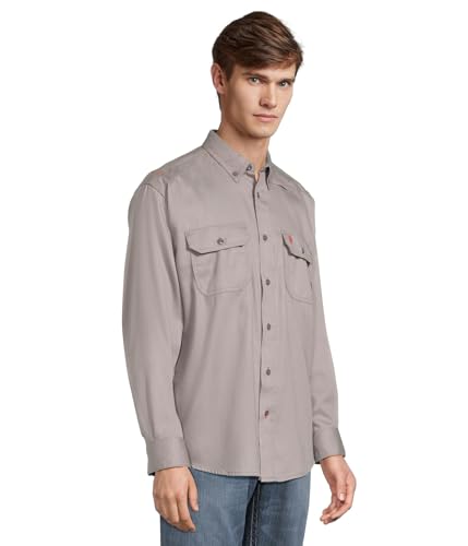 Chemise Ariat Solid Work tissu tissé ultra résistant gris Silver Fox XXL - 2