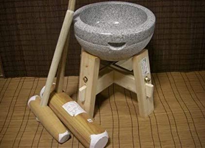 Amazon | 餅つき道具 二升用臼 木台・杵L・小槌杵セット