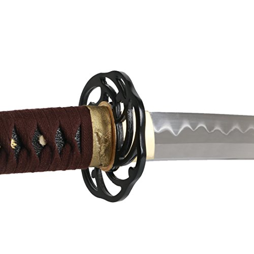 Siwode Wakizashi Sword, Japanese Samurai Katana (Clay_Tempered Steel) 30-Inch #TOP3