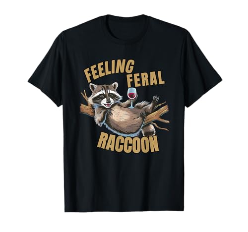 Feeling Feral Raccoon Fun Mapache Vine Meme Camiseta