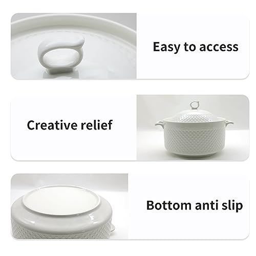 Reanro Ceramic Soup Tureen, Ceramic Soup Pot thumb #2