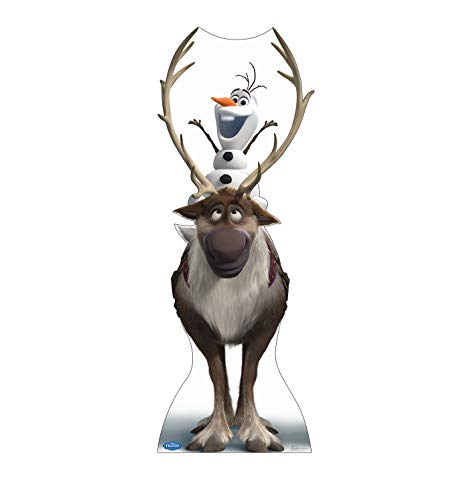 Cardboard People Sven & Olaf Life Size Cardboard Cutout Standup -...