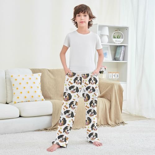 Pajama Pants Dog Tennis Racket Bone Long Sleep Pants Lounge Bottoms4