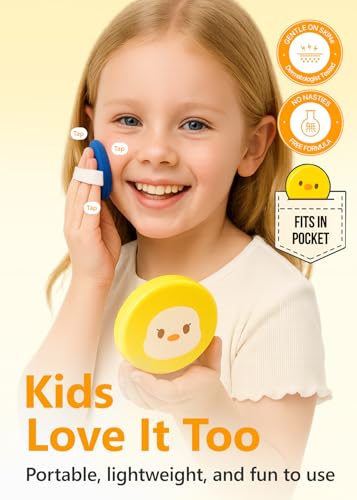 Image of ATOPALM Tok Tok Facial Sun Pact SPF43 PA+++, 0.5 oz (15g) | Korean Sun Cushion for Dry Sensitive Skin | Mineral SPF Compact | Moisturizing Outdoor Sunscreen | Sun Cushion SPF43 PA+++